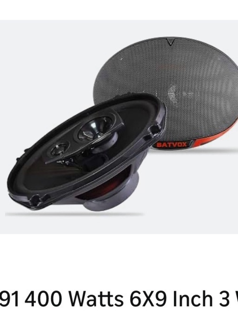 BATVOX CS691 6x9 Inch 3-Way Car Speaker - Black